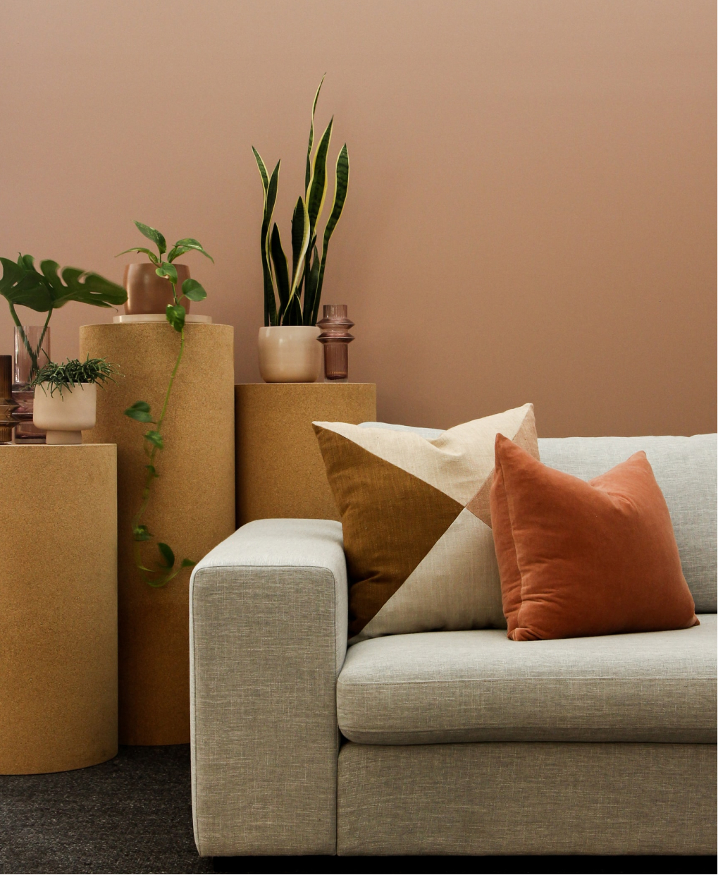 Styled modern living room